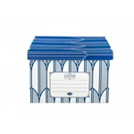 Scatola con coperchio Secretaire - 47x39x31 cm - blu