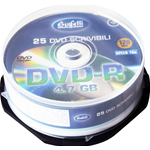 DVD-R - 4,7 GB - spindle da 25 - Silver