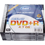 DVD+R - 4,7 GB - slim case - Stampabile inkjet