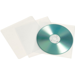 Busta per 1 CD/DVD - Polipropilene - 12,5x12,5 cm - 25 buste