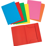 Cartelline a tre lembi Arcobaleno - cartoncino - 190 g/mq - 33,5x24,5 cm - fucsia - 20 pz.