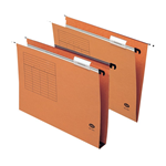 Cartelle sospese - da cassetto - Interasse 33 cm - Fondo a V - arancio