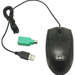 Mouse ottico USB e PS/2 - nero