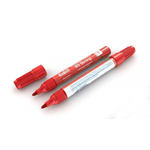 Marcatore permanente fusto metallo B5 Strong - punta tonda - tratto 2,5 mm - rosso