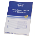 Fogli protocollo - A4 - 2 colonne - 200 fogli - 60 g