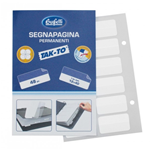 Segnapagina index permanenti - 12x40 mm - bianco