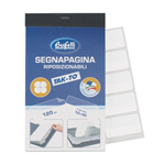 Segnapagina index removibili a blocchetto - 12x40 mm - bianco