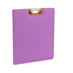 Portablocco Happy Color in similpelle con molla - formato 23x32,2 cm - Colore: viola/arancio