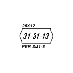 Etichette rimovibili 26 x 12 mm fluo - 1000 etichette