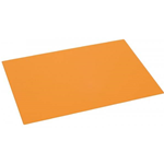 Sottomano in plastica soft - 1 specchio - f.to 50x35 cm - arancio